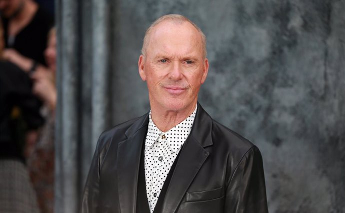 Michael Keaton en la premiere en Londres de Beetlejuice Beetlejuice