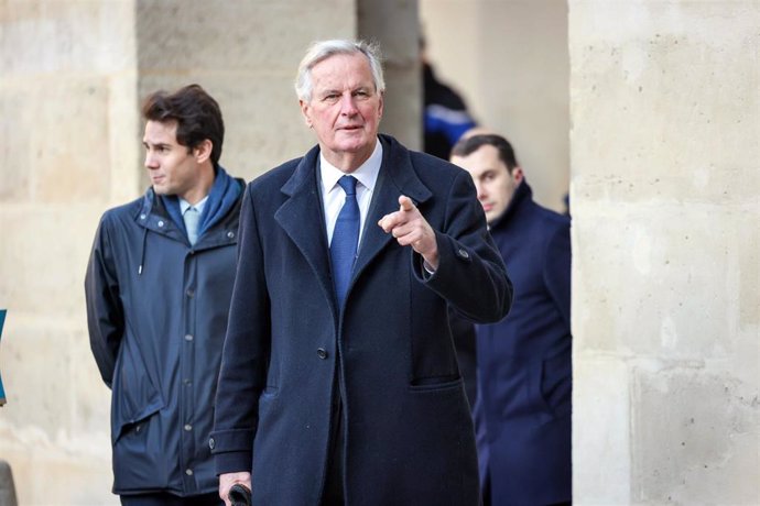 Archivo - Michel Barnier, primer ministro de Francia.