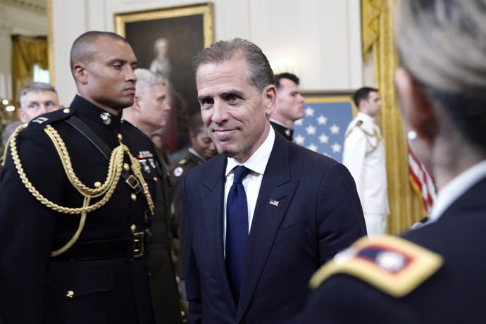 Archivo - July 3, 2024, Washington, District Of Columbia, USA: Hunter Biden, son of United States President Joe Biden,  attends a Medal of Honor Ceremony in the East Room of the White House in Washington, DC on July 3, 2024