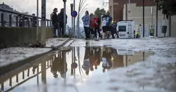 Cortada la N-340a en ambos sentidos en L'Aldea (Tarragona) tras inundarse la vía por la lluvia