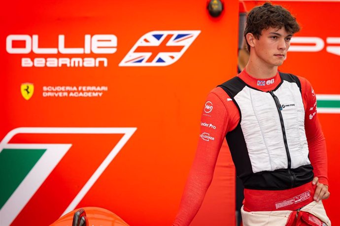 El piloto británico Ollie Bearman (Prema Racing), en el Gran Premio de Italia de F2.