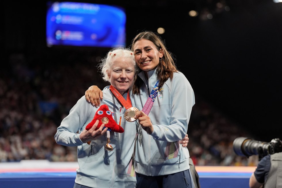 Marta Arce, con su medalla de bronce en Paris 2024