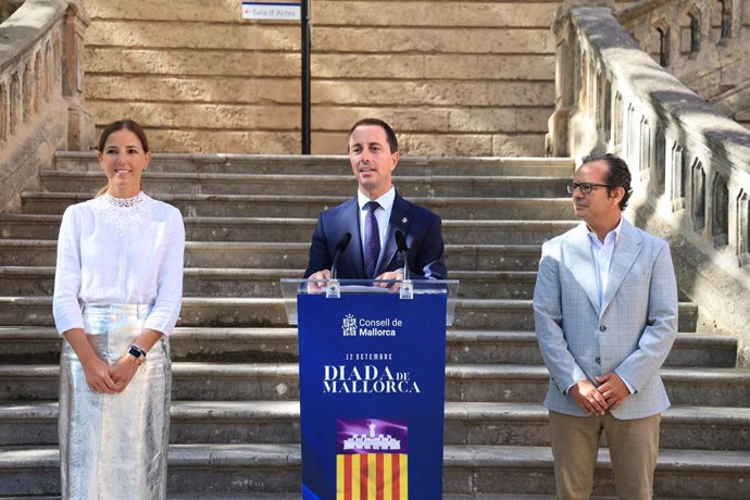 El presidente del Consell de Mallorca, Lorenç Galmés, presenta el programa de la Diada de Mallorca 2024.