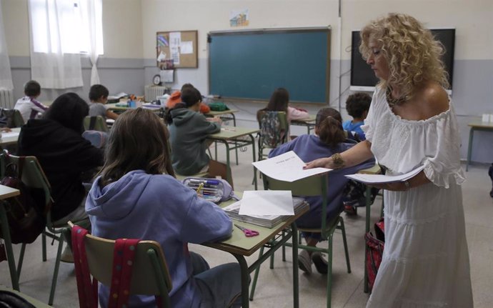 Un aula de Castilla y León.