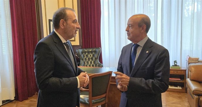 Imagen del conseller y el presidente del TSJC