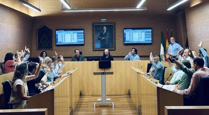 Pleno municipal en el Ayuntamiento de El Puerto de Santa María (Cádiz)