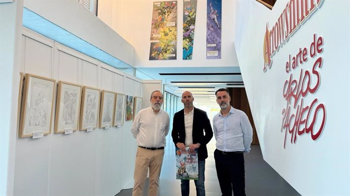 Inauguración de la exposición Arrowsmith, El arte de Carlos Pacheco, en la Biblioteca Pública Grupo Cántico de Córdoba.