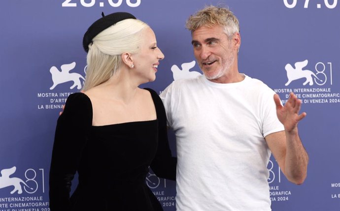 Joaquin Phoenix y Lady Gaga presentan Joker: Folie à Deux en Venecia