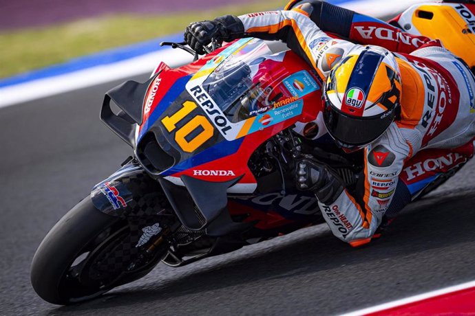 El piloto italiano Luca Marini (Repsol Honda), en el GP de San Marino 2024.