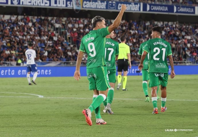 El Racing, con gol de Arana, vence al Tenerife