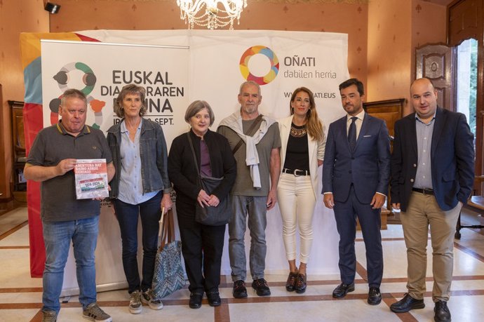 Presentación del Día de la Diáspora Vasca en Oñati (Gipuzkoa)