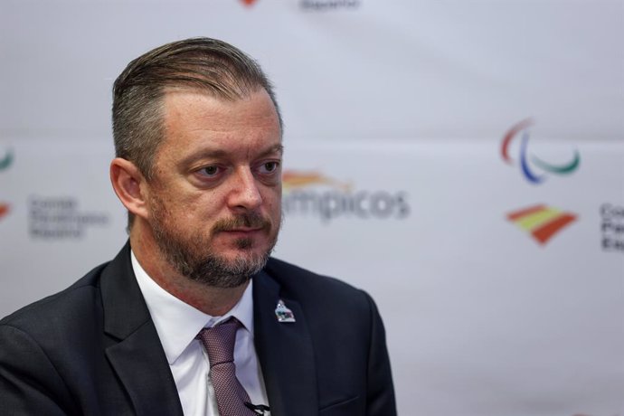 Archivo - Andrew Parsons, President of the International Paralympic Committee (IPC), attends his interview for Europa Press at Consejo Superior de Deportes (CSD) building on May 18, 2022, in Madrid, Spain.