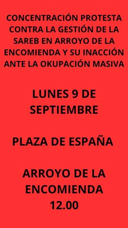 Convocatoria de concentración por la ocupación de viviendas en Sotoverde, en Arroyo de la Encomienda.