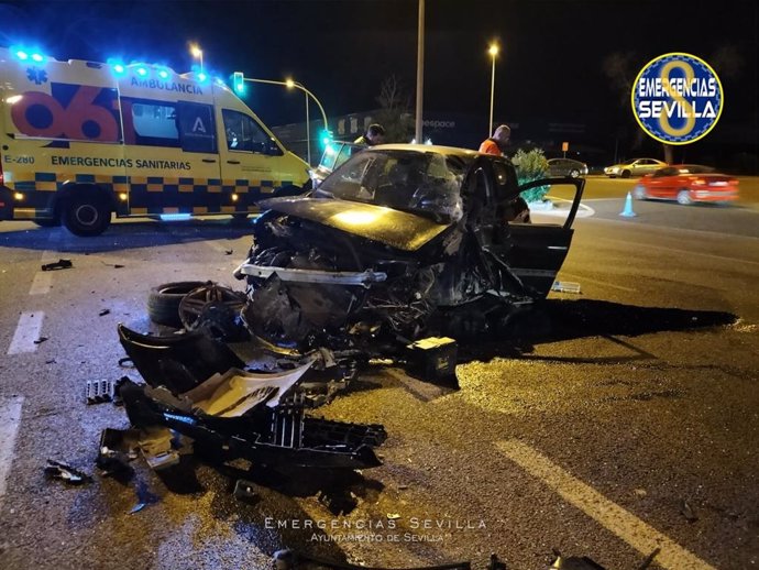 Estado del vehículo implicado tras el accidente.