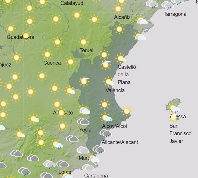 Predicción meteorológica para este domingo, 8 de septiembre