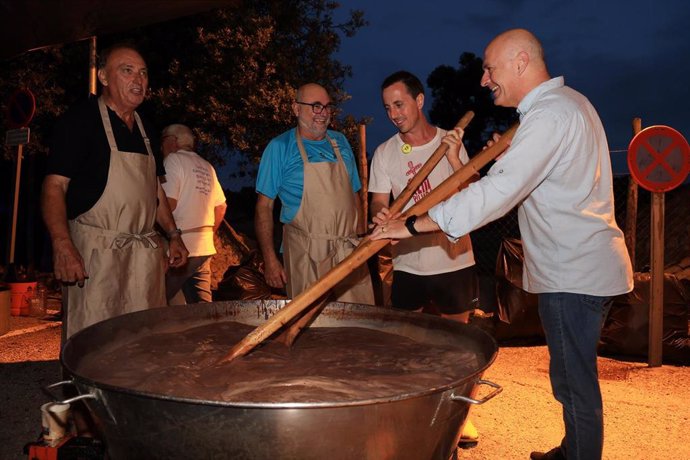 El presidente del Consell de Mallorca, Llorenç Galmés, a su llegada a Lluc.