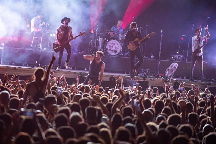 La banda murciana Viva Suecia en uno de sus recientes conciertos.