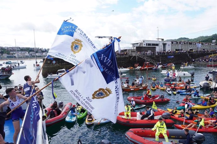 Vencedores de la CXXVIII Bandera de la Concha en San Sebastián.