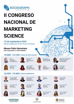 Cartel anunciador del II Congreso Nacional de Marketing Science, en Valladolid