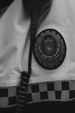 Imagen del uniforme de un agente de Policía Municipal de Pamplona