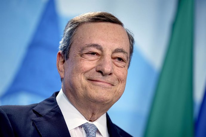 Archivo - El primer ministro italiano en funciones, Mario Draghi.