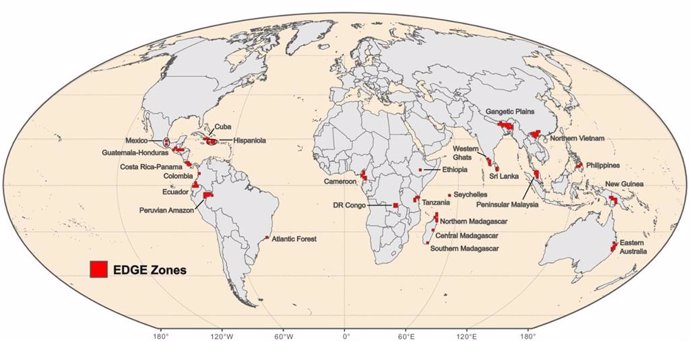 Mapa de zonas EDGE