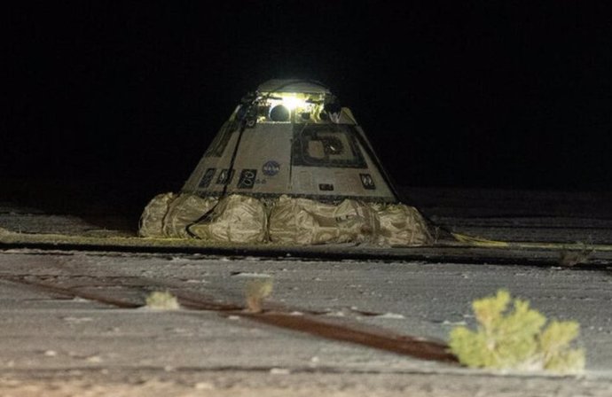 Nave Starliner ya en tierra tras un vuelo de prueba de tres meses a la Estación Espacial Internacional