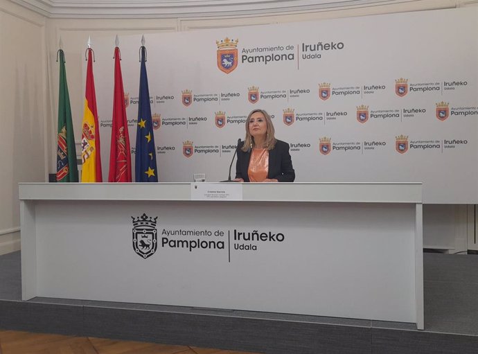 La presidenta de UPN y portavoz en el Ayuntamiento de Pamplona, Cristina Ibarrola