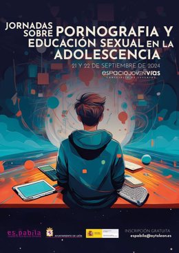 Cartel de las jornadas sobre educación sexual en la adolescencia.