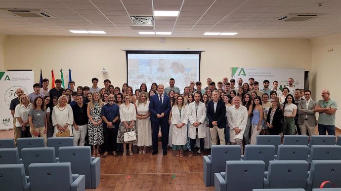 Presentación de las prácticas de asignaturas clínicas que inician este curso los estudiantes de tercero de Medicina de la UJA.