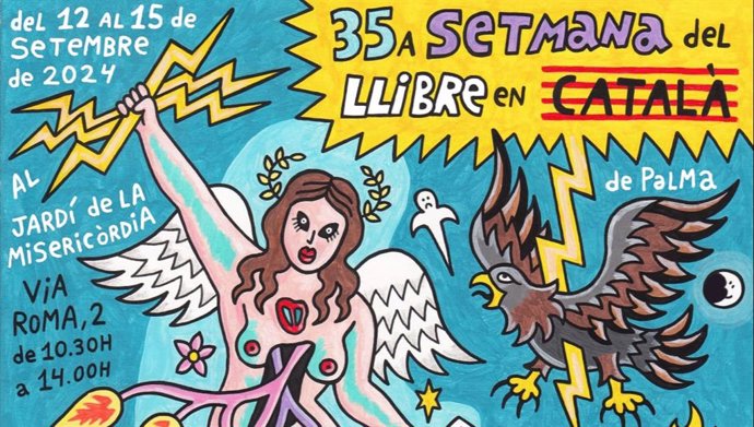 Cartel de la 35ª edición de la 'Setmana del Llibre en Català' de Palma.