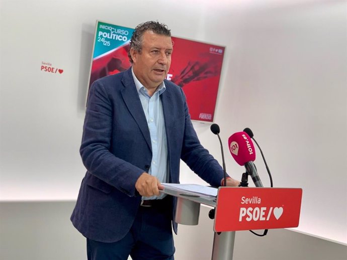 El secretario general del PSOE de Sevilla, Javier Fernández.