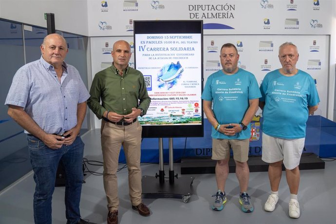 Presentación de la carrera solidaria contra la ataxia de Padules (Almería).