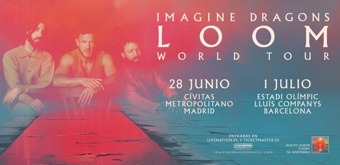 Cartell dels concerts d'Imagine Dragons 