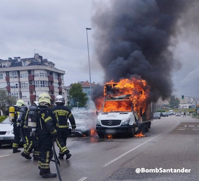 Incendio del furgón