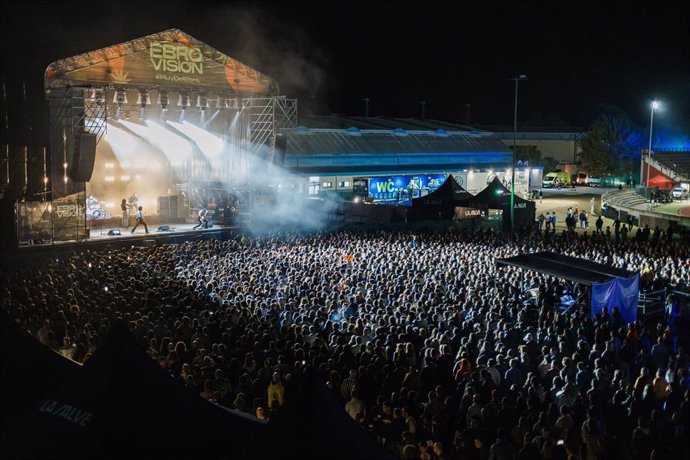 Uno de los escenarios del festival Ebrovisión 2024.