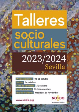 Archivo - Imagen del cartel de la anterior programación de los talleres socioculturales