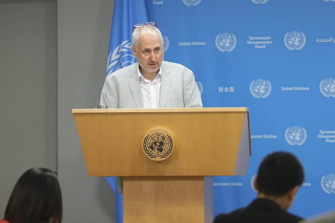 El poryavoz del secretario general de la ONU, Stéphane Dujarric