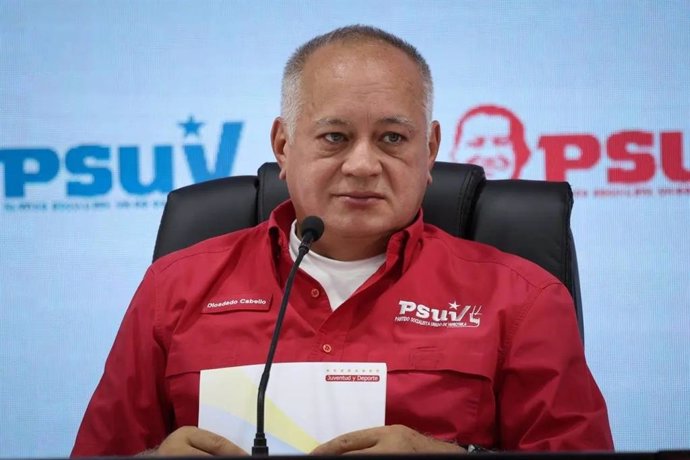 El primer vicepresidente del PSUV, Diosdado Cabello