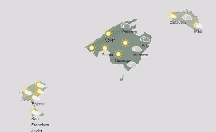 El tiempo hoy, martes 10 de septiembre, en Baleares.