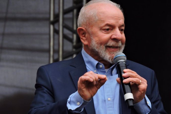 El presidente de Brasil, Luiz Inácio Lula da Silva, durante un acto de campaña en Sao Paulo en agosto de cara a las elecciones municipales que se celebrarán en octubre de 2024 (archivo)