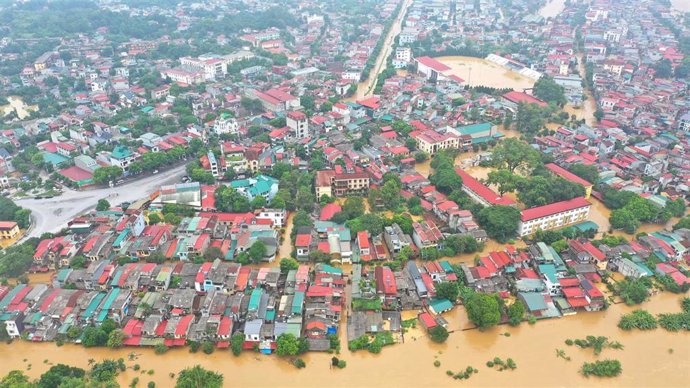 Imagen de archivo del las fuertes inundaciones en Vietnam por el paso del tifón 'Yagi'.