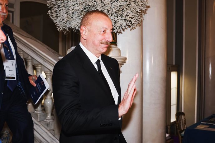 September 6, 2024, Italy,  Milan: Cernobbio, The 50th edition of The European House Ambrosetti Forum. In the photo: Ilham Aliyev, President of Azerbaijan