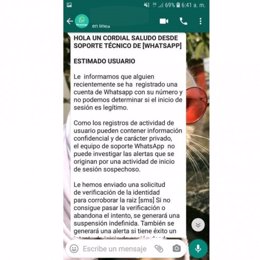 La Jefatura Superior de Policía de La Rioja alerta de la estafa de la llamada a través de Whatsapp