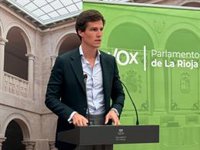 Vox dice que el recurso de La Rioja contra la Ley de Amnistía "llega tarde y mal"