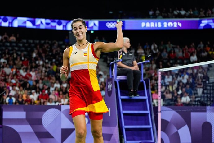 Archivo - La jugadora de bádminton Carolina Marin.