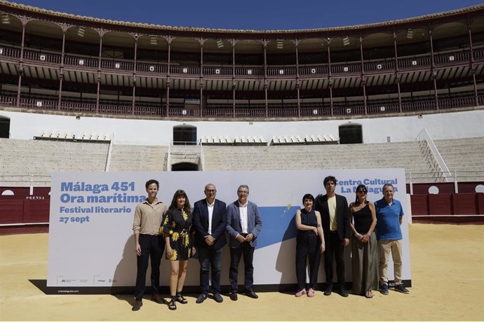 Presentación del festival literario 'Málaga 451: Ora Marítima', propuesta cultural de la Diputación de Málaga.