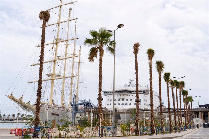 Vista del Puerto de Málaga.