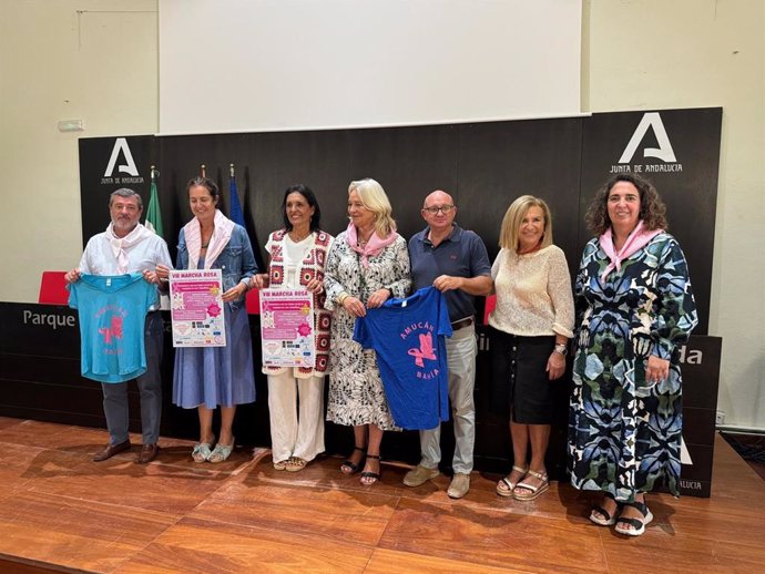 Mercedes Colombo en la presentación de la VIII Marcha Rosa.