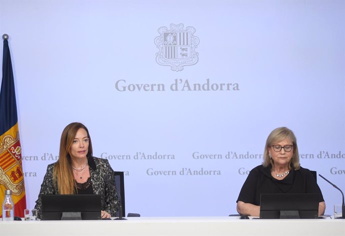 Helena Mas i Esperança Esteve en la roda de premsa d'aquest dimarts.